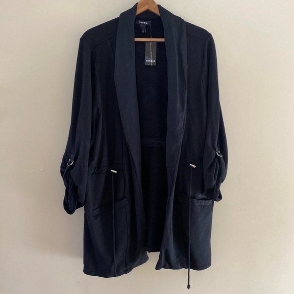 Torrid Soft Modal Open Front Jacket - Picture 1 of 6